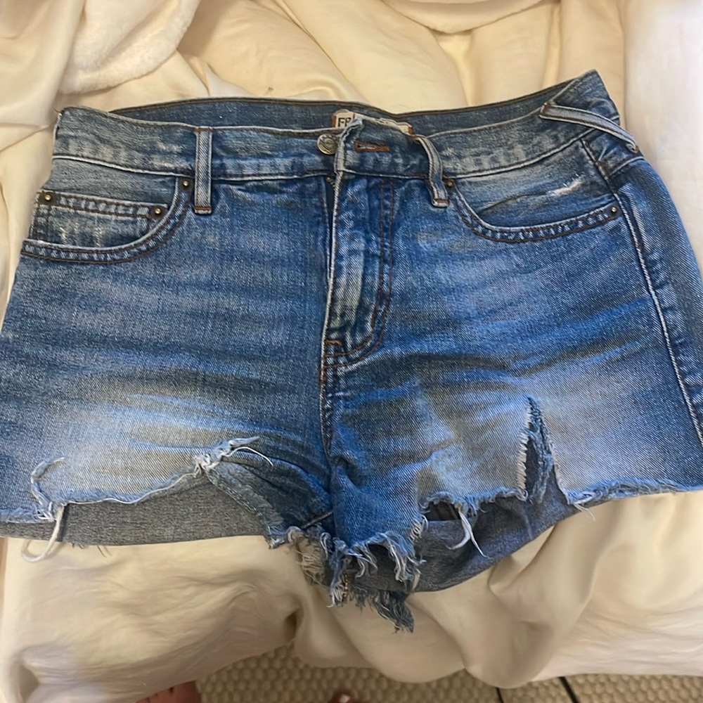 Free People Jean shorts